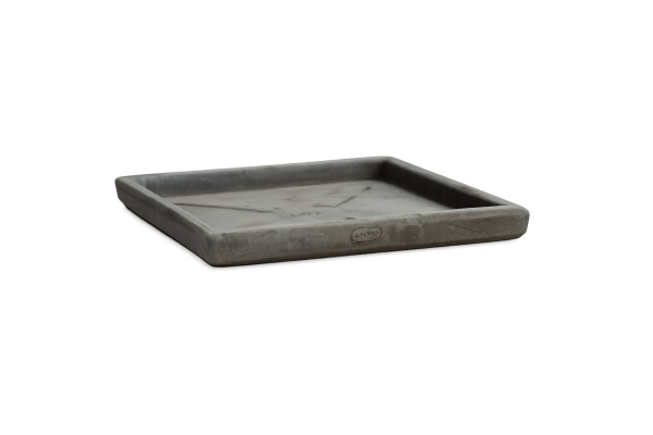 grauer quadratischer untersetzer